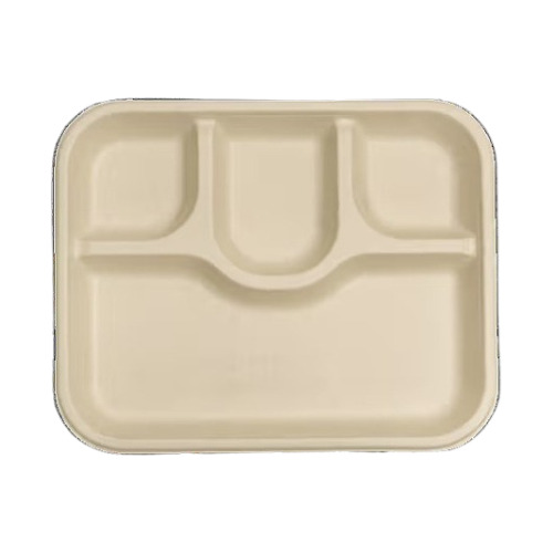 Disposable Food Tray - Color: White