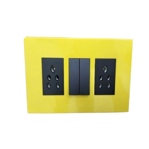 Electrical Switches - Plastic, Medium Size | Yellow and Black, Electric Power Source, Corrosion Resistant, Single Stroke Design