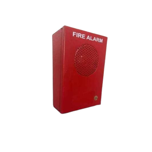 Industrial Fire Alarm Hooter - Plastic Material Red Color | Durable Easy To Install Automatic Wall Mounting Fire Safety Suitable For Home Industry and Office