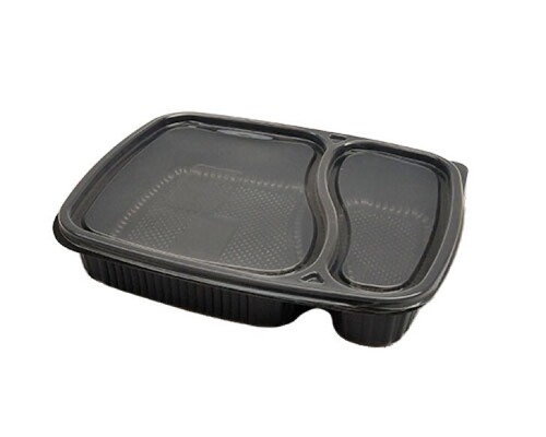 Meal Packaging Plastic Tray - Color: Black And Transparent