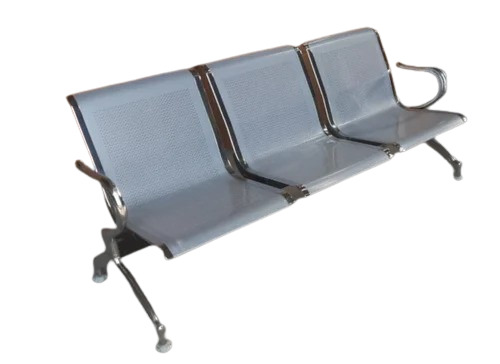 Three Seater Steel Chairs - Color: A