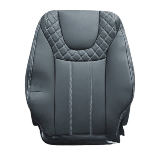Auto Seat Covers - Leather Material, Standard Size, Black Color | Easy to Clean, Water Resistant, Washable, Care with Soft Dry Cloth