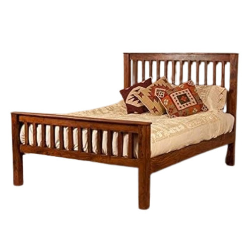 Brown Wooden Bed