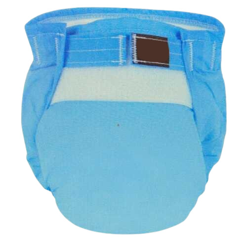 Cloth Diapers - Cotton Material, Customized Size, Blue Color | Age 1-10 Months, Disposable Design, Very Good Quality