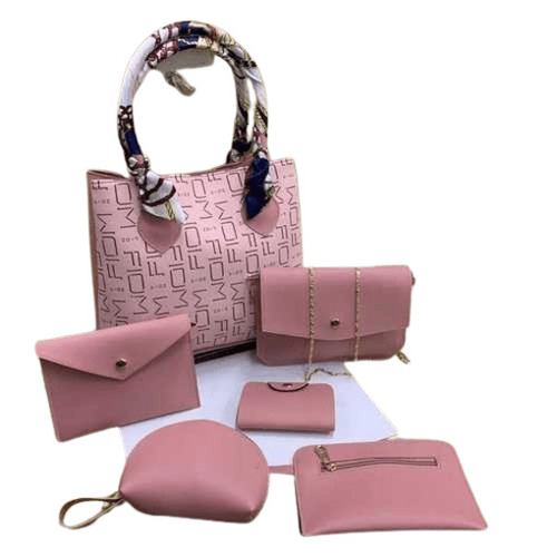 Pink Ladies Bags - Genuine Leather, Standard Size, Pink Color | Multi-Compartment, Washable, Water Resistant, Easy to Carry Design