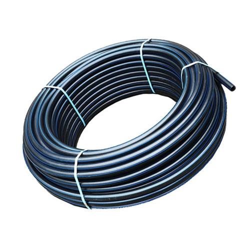 HDPE Coil Pipe - 315mm Diameter, Black Color, 6m Length, 8-10mm Thickness | Crack Proof, Butt Fusion Connection, 100-Year Warranty, Ideal for Industrial Use