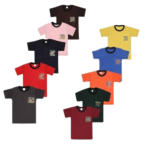 Kids T Shirts - Cotton Blend, Customized Sizes (XS-XL) | Breathable, Light Weight, Quick Dry, Round Neck, Short Sleeves, All Colors
