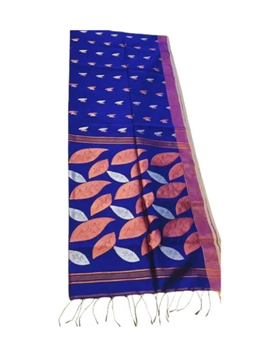 Printed Handloom Cotton Sarees - Color: Blue