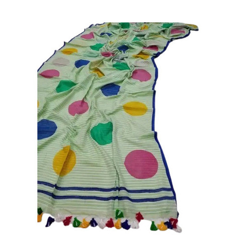 Printed Mulmul Cotton Sarees - Design: Simple