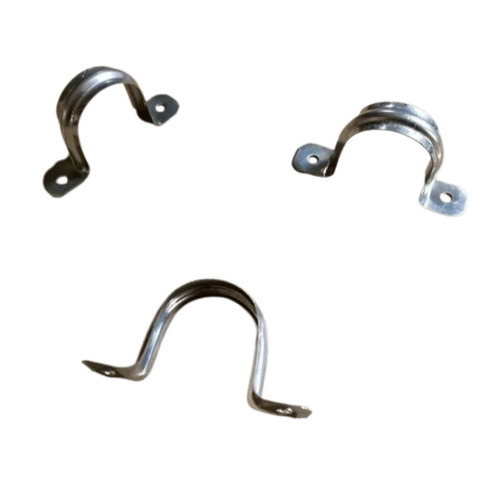 8 Inch Stainless Steel Clamp - Industrial Grade, Rust Free Metal, Corrosion Resistant, Silver U-Shaped Design for Fitting Use