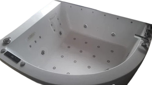 Designer Corner Bath Tub - Color: White