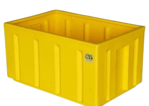 Industrial Plastic Crate - Color: Yellow