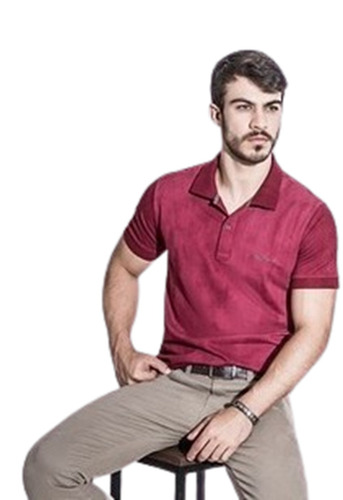 Men T Shirt - Multi Color, Polo Collar, Short Sleeves, Hand Wash | Plain Pattern, Available in All Sizes