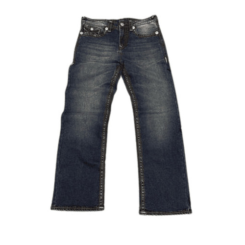 Denim Jeans - Denim Material, Regular Fit, Waist Sizes 28-42, Blue Color | Anti-Wrinkle, Breathable, Quick Dry, Machine Washable, Casual Wear