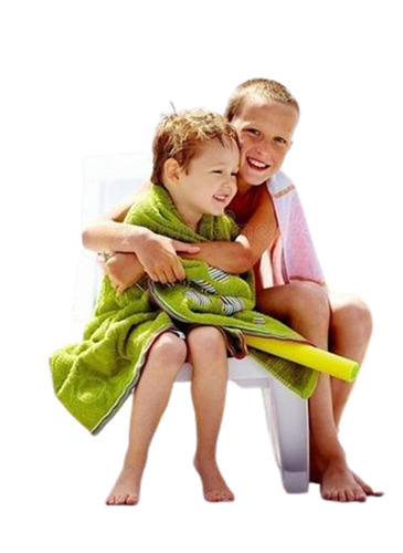 Kids Towel - Cotton Blend 40x35inch - 50x45inch Brown Grey White Light Green Orange Pink | Anti-Wrinkle Easily Washable Impeccable Finish