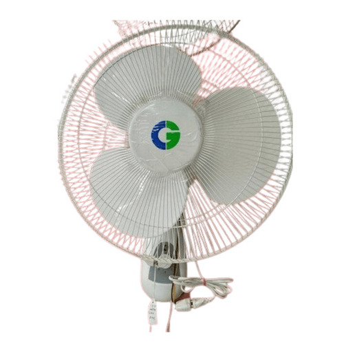 Wall Fan - Plastic & Metal Material, Standard Size, White Color | High Air Delivery, Energy Efficient, Easy to Install