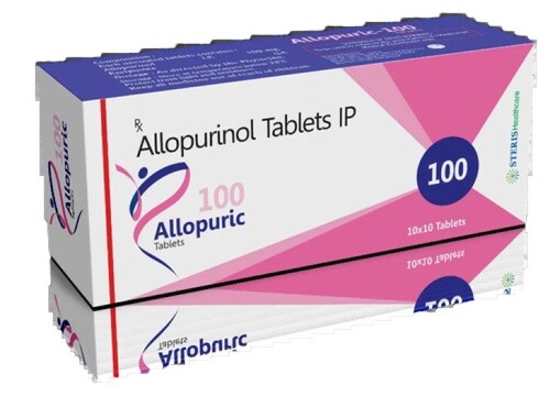 Allopurinol 100 Mg Tab - High Efficacy Medication for Adults and Teenagers | Physician Recommended, Hygienically Packed Tablets, Balanced Composition, Storage in Cool and Dry Place
