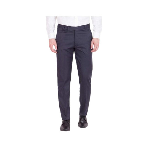 Mens Cotton Trousers - Blue, Anti Wrinkle, Breathable, Skin Friendly | Machine Wash, Anti Shrink, Easy To Clean, Formal Wear