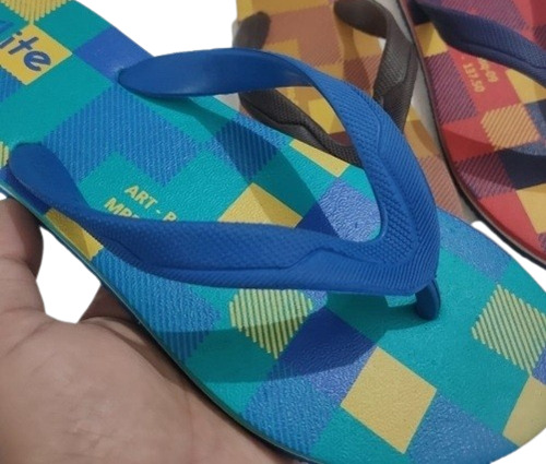 Men's Printed Rubber Slipper - Multi Color, All Size | Comfortable Slipper Style for Casual Wear