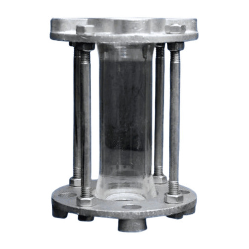 Sight Glasses - Glass & Mild Steel, 50mm Size | Silver Color, Polished Finish, Easy to Operate, Higher Strength, Galvanized