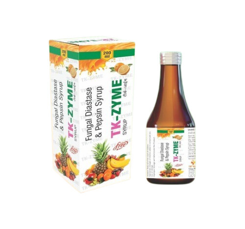 Fungal Diastase 50 mg and Pepsin 10 mg (Sugar Free) Syrup