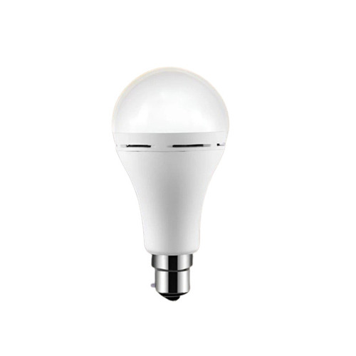 LED Emergency Bulb - Plastic & Metal, 100 GSM Weight, White Color | Modern Polished Design for Homes, Hotels, Offices