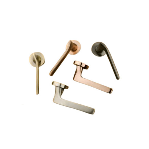 Fancy Brass Mortise Door Handle - Standard Size Nickel Finish Available in Various Colors | Long Life Durability Corrosion and Rust Resistance Easy to Install Strong & Unbreakable