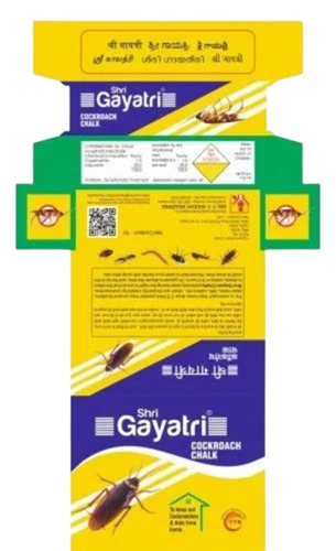 Cockroach Chalk Packaging Box - Paper Material, Multi Color | Ideal for Effective Insect Control, Convenient Packaging