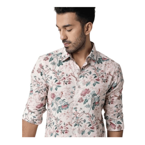 Printed Shirt - Collar Style: Classic