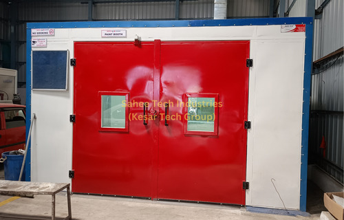 Paint Booths - 20x5 Feet Electric Power Red Color | 1 Watt Power Consumption 2-Year Warranty Airless Technology