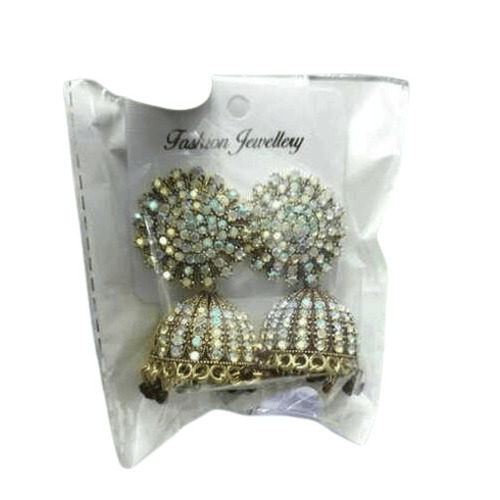 Jhumka Earrings - Color: Yellow