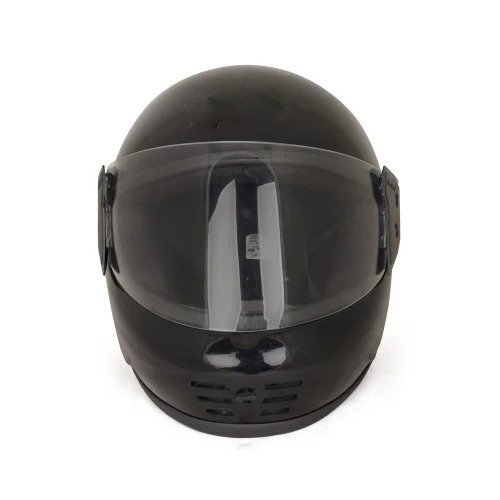 Plastic Black Full Face Helmet - Color: All