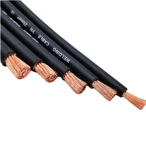 Welding Cable - New PVC & Copper Material 90 Meter Length Black Color Durable for Industrial AC Motor Usage