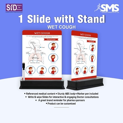 1 स्लाइड स्टैंड के साथ - वेट खाँसी
