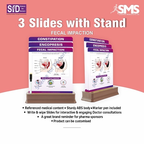3 Slides With Stand - Fecal Impaction