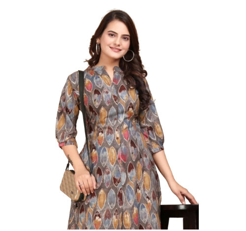 Ladies Printed Kurti - Color: Multicolor