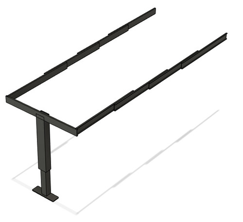 Pullout Table Mechanism - Single Leg