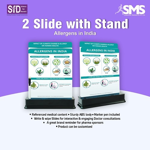 2 Slide With Stand - Allergens In India - Suitable For: ]