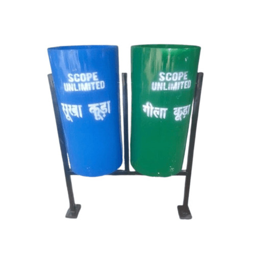 Garden Dustbins - Color: Green & Blue