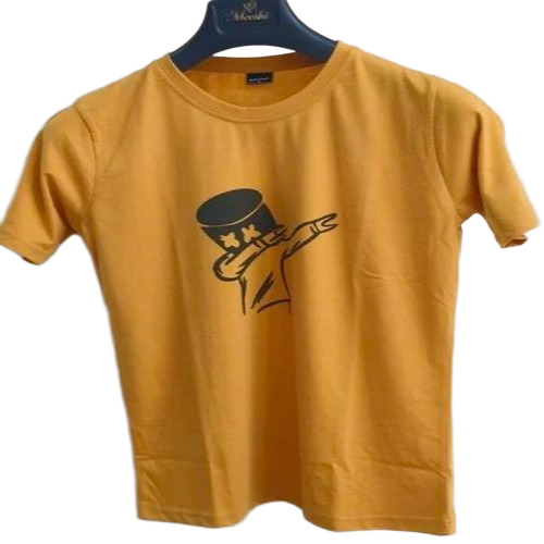 Round Neck Mix Cotton T Shirt - Color: All