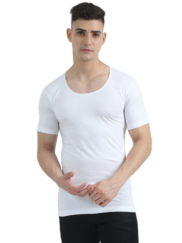 White Color Half Sleeves Vest