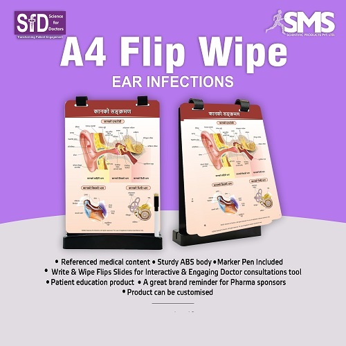 A4 Flip Wipe - Ear infections