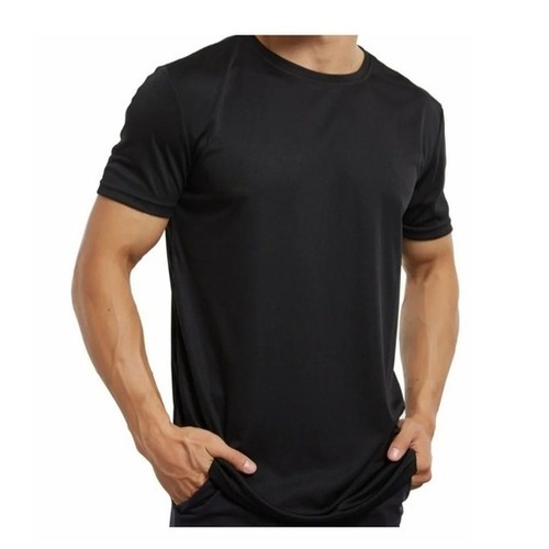 Cotton T-Shirt - Regular Fit, Short Sleeves, O-Neck in Classic Black | Superior Fade, Wrinkle, Shrink Resistance for Casual Summer Wear