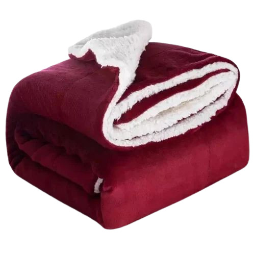Velvet Baby Blankets - 100% Pure Light Weight and Breathable Very Good Quality | Washable Maroon Velvet for Babies and Children Plain Style