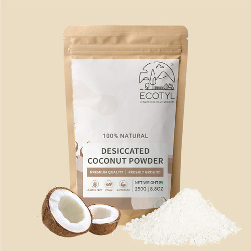 100% Natural Desiccated Coconut Powder - Packaging: [