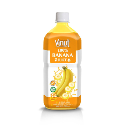100% Pure Banana Juice - 1L Bottle Naturally Sweet & Creamy Flavor High in Potassium and Essential Nutrients Smooth Texture for Breakfast or On-the-Go Preservative-Free & All-Natural