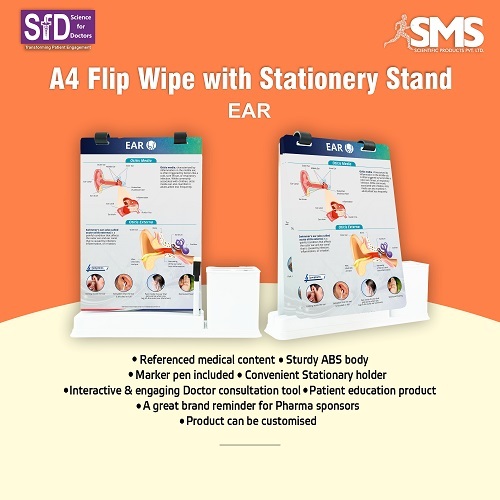 A4 Flip Wipe With Stationery Stand Ear_1 - Material: [