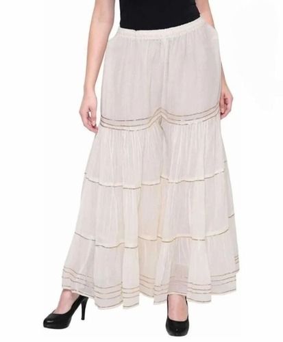 Cotton Palazzo - Color: Blue & White