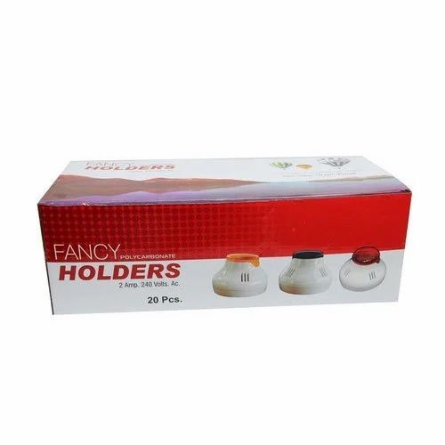 Electronics Product Packaging Box - Cardboard Material, Multi Color Design | Printed Light Holder Features