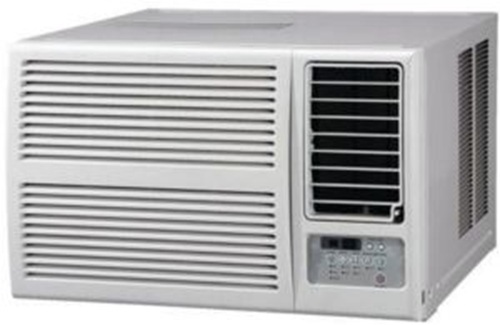 Air Conditioner - Rotary Compressor, 1-2 Tons Capacity, Dimensions 43d x 66w x 66h cm, Window Mounted, White Color, Remote Operated, 220V
